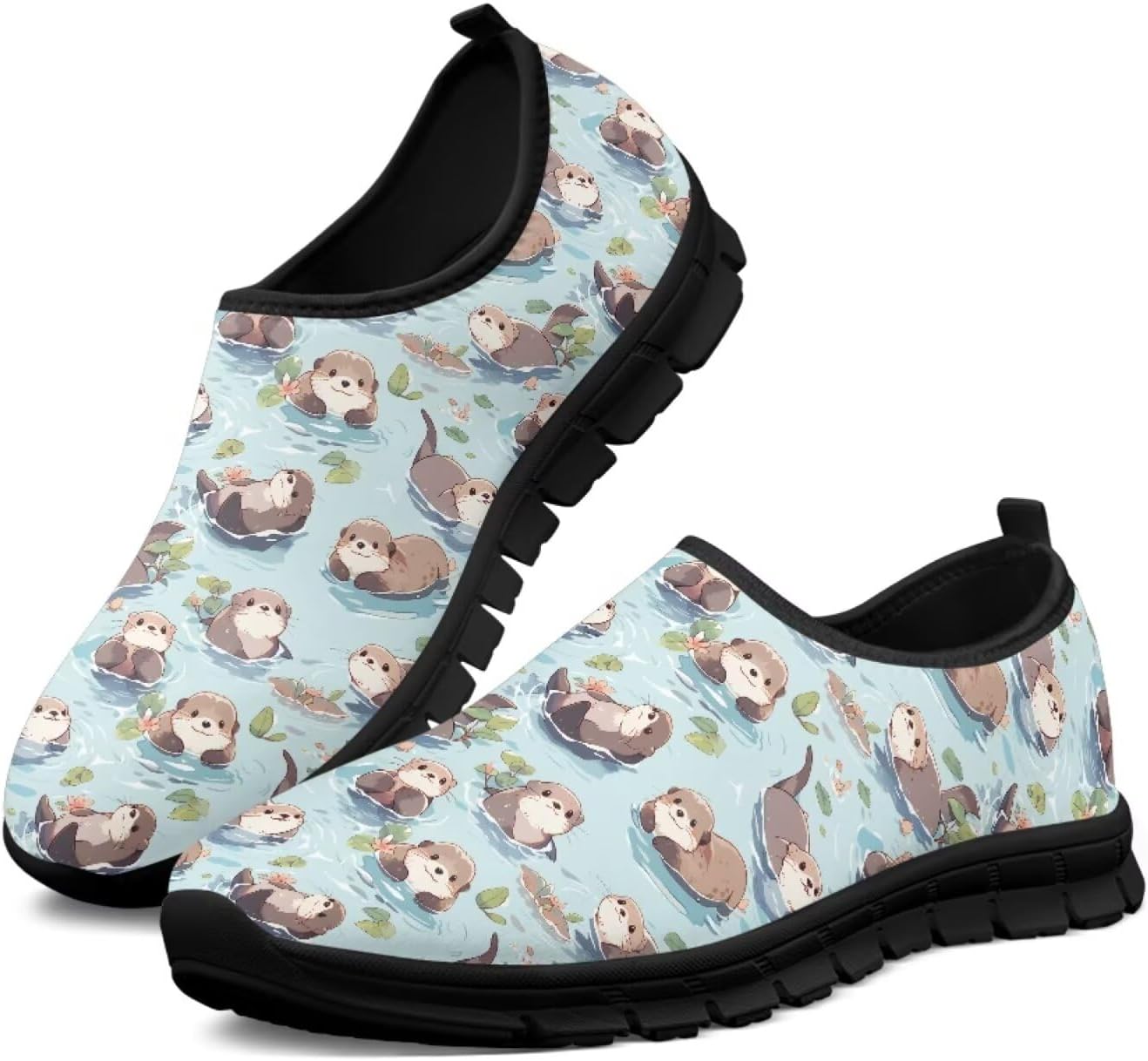 

Кроссовки для тенниса, балетки, прогулочные лоферы, кроссовки, обувь для широкой стопы, деловая офисная обувь для женщин и мужчин Ecaestolph, Otter Blue