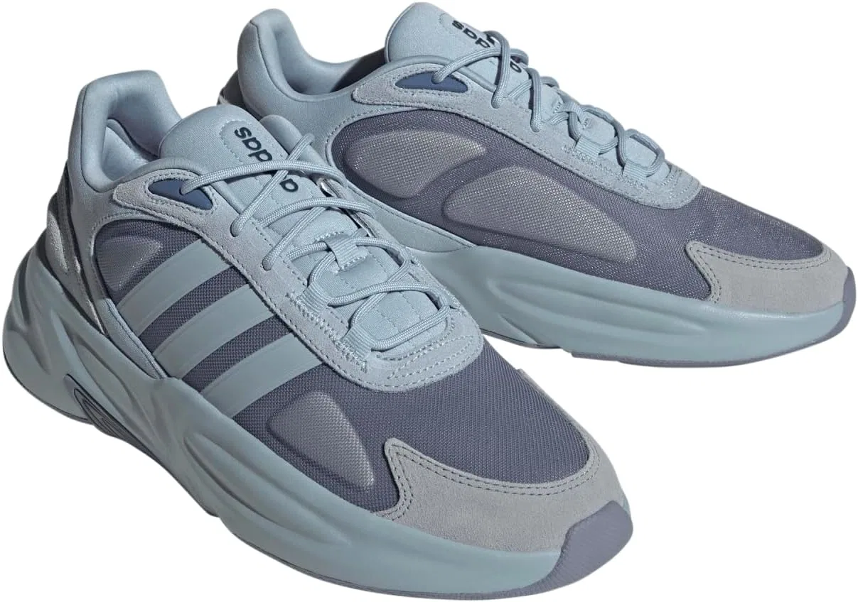 Мужские кроссовки Adidas Ozelle Cloudfoam, Silver Violet Wonder Blue Crew Blue — фото 2