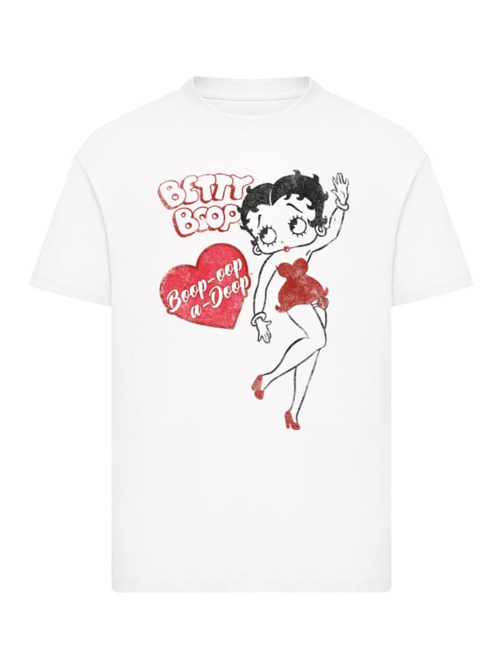 

Футболка Betty Boop Oop-A-Doop белого цвета F4NT4STIC, Белый, Футболка Betty Boop Oop-A-Doop белого цвета F4NT4STIC