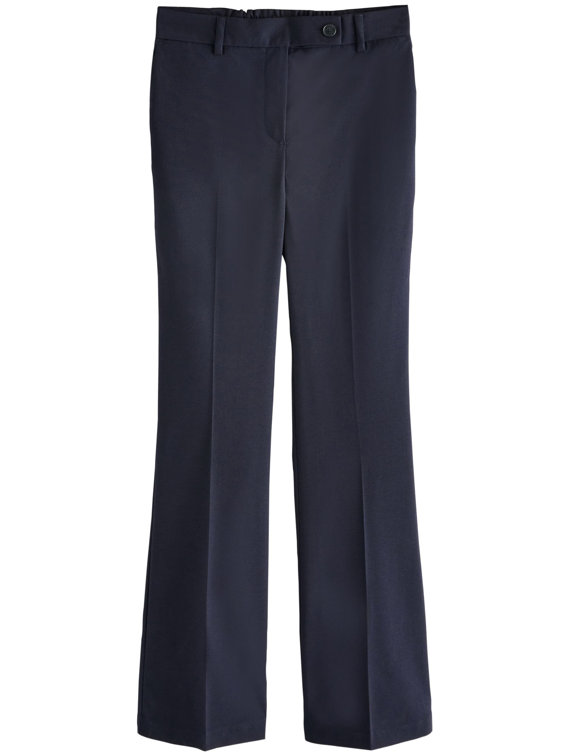 

Next Брюки с расклешенными штанинами и складками спереди в цвете Navy