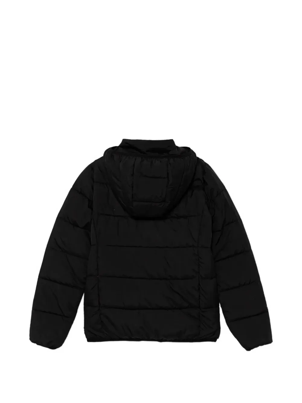 Стеганая куртка с капюшоном Emporio Armani Kids, черный — фото 2