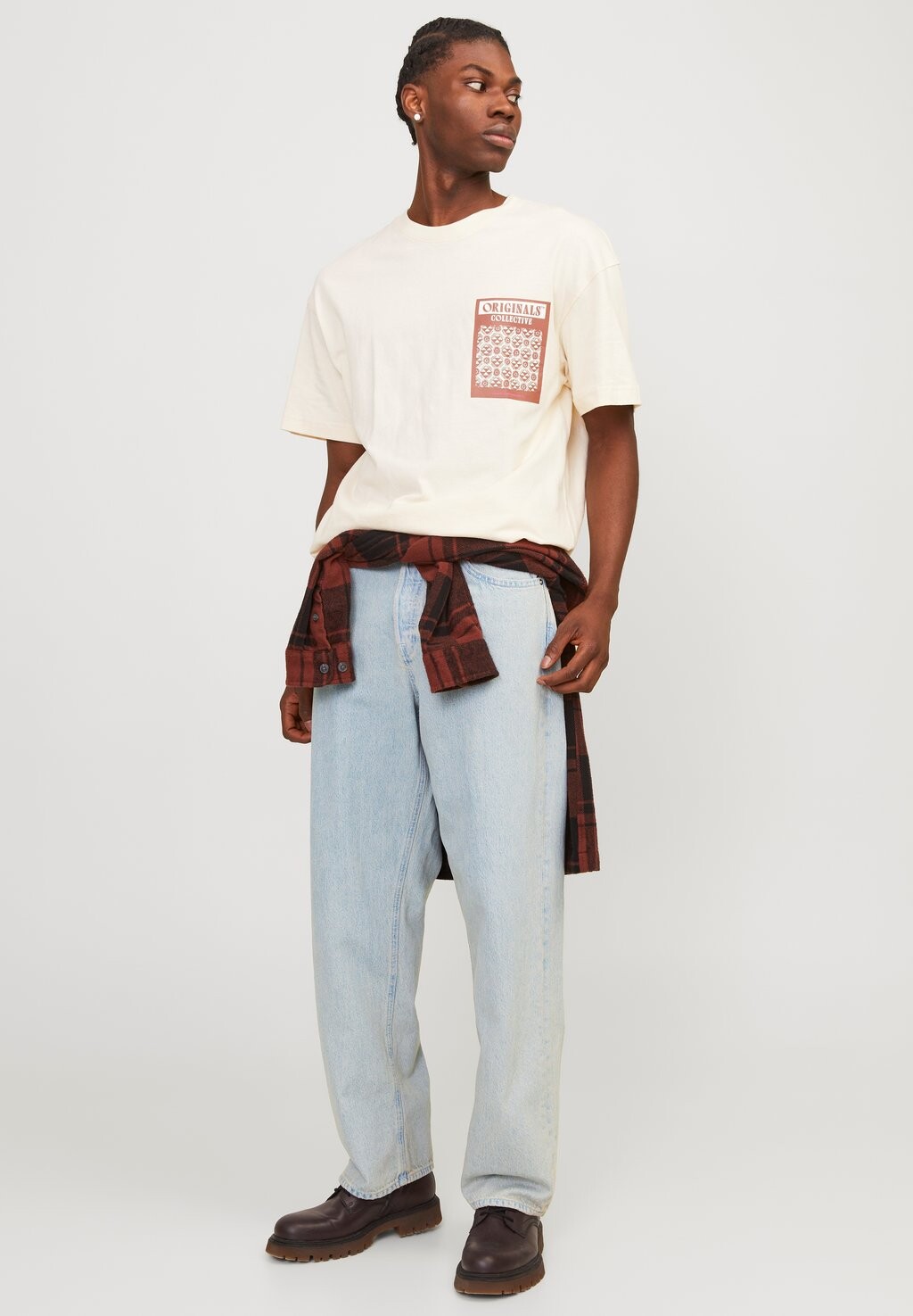 

Джинсы прямого кроя JJIALEX JJORIGINAL SBD 307 NOOS Jack & Jones, синий деним