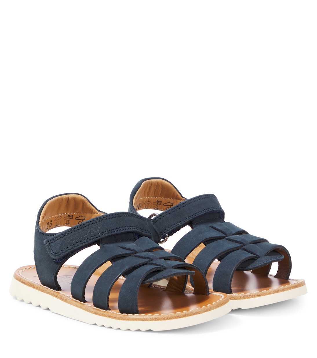 

Кожаные сандалии Waff New Boy Pom d'Api, Nubuck Navy