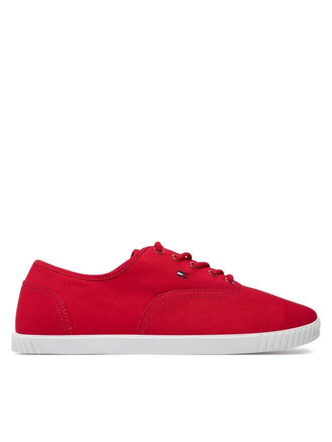 

Кеды Tommy Hilfiger Zapatillas de tenis Canvas Lace Up Sneaker, красный