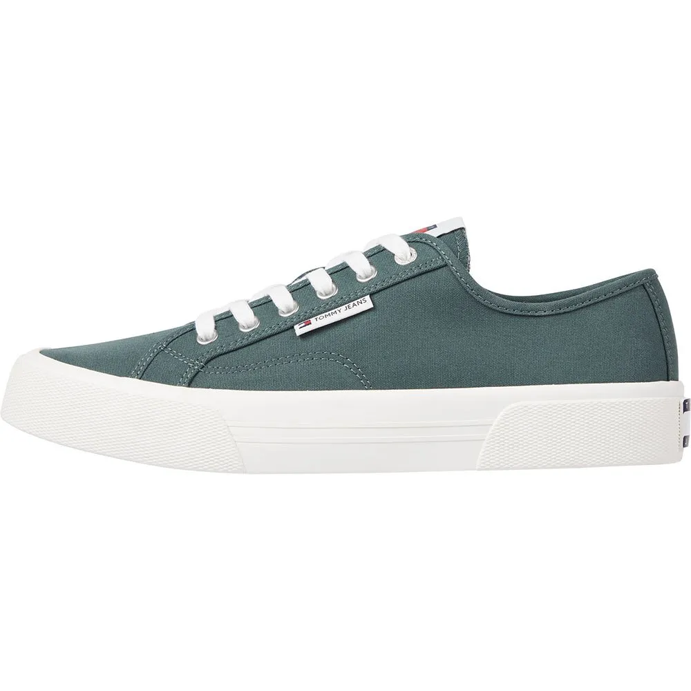 

Кроссовки Tommy Jeans Canvas trainers, зеленый