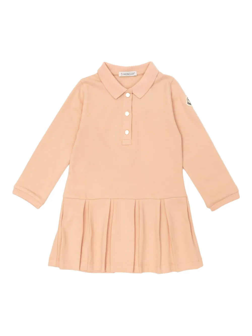 

Платье поло со складками Moncler Enfant, розовый