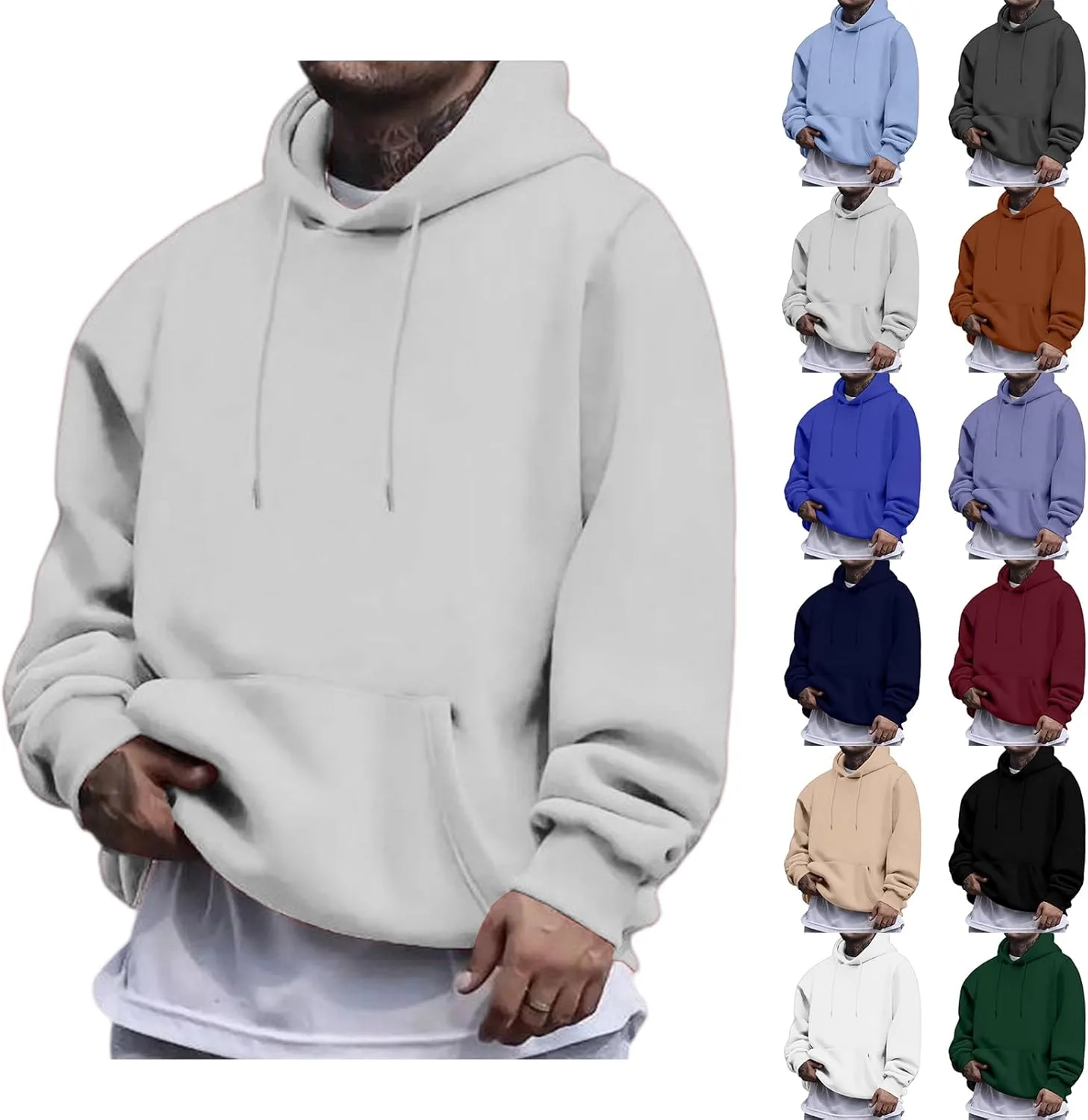 

Оверсайз худи для мужчин с длинным рукавом