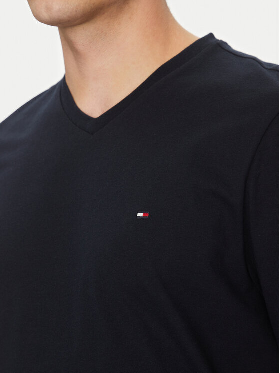 Футболка обычного кроя Essential V-Neck Tee MW0MW39249 Tommy Hilfiger, синий — фото 4