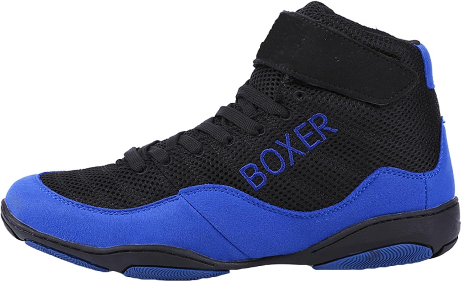 

Кроссовки для борьбы для мальчиков и девочек, обувь для тяжелой атлетики и единоборств, дышащие легкие спортивные ботинки для бокса для детей и молодежи Ukuboxbag, синий