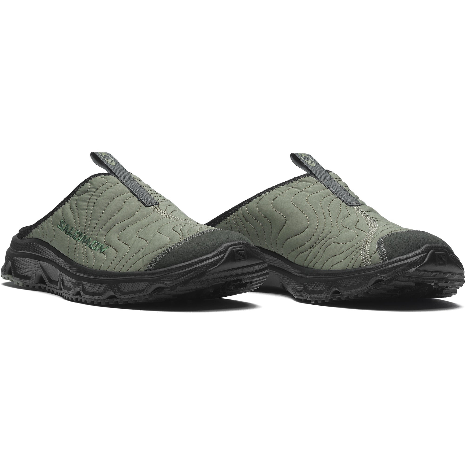 SALOMON Закрытые тапочки унисекс светло-армейский зеленый/черный, цвет Light Army Green/Black — фото 2