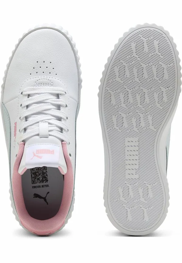 Детские туфли унисекс carina 3.0 jr Puma, Puma White-Sea Glass — фото 3