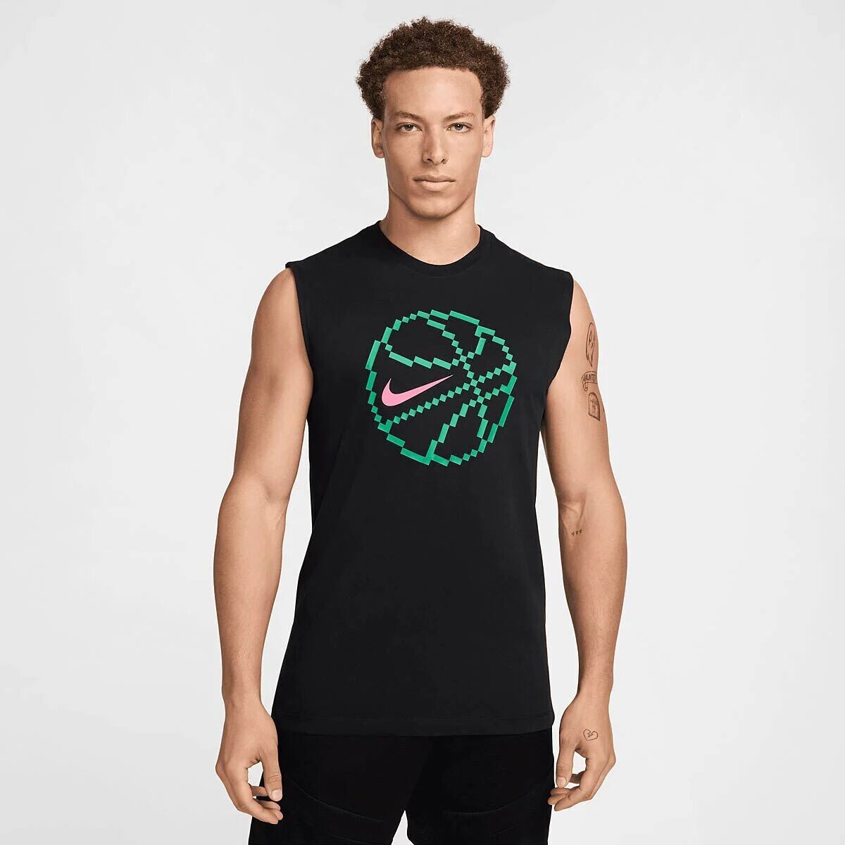 

Майка с графикой NK Dri-Fit Nike, черный