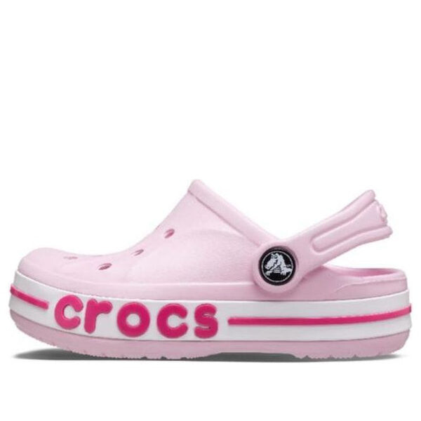 

Кроссовки bayaband clog 'pink white' Crocs, розовый