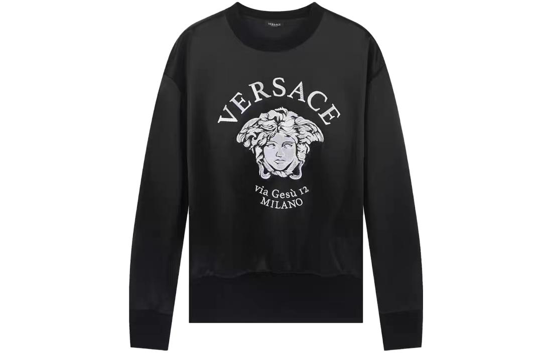 Вышитый свитшот Medusa 'Черный' VERSACE — фото 2