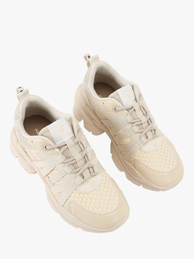 Laya Weave Lace Up Trainers KG Kurt Geiger, Cream — фото 3