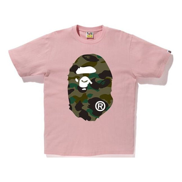 

Футболка camouflage ape head t-shirt 'pink' A Bathing Ape, розовый