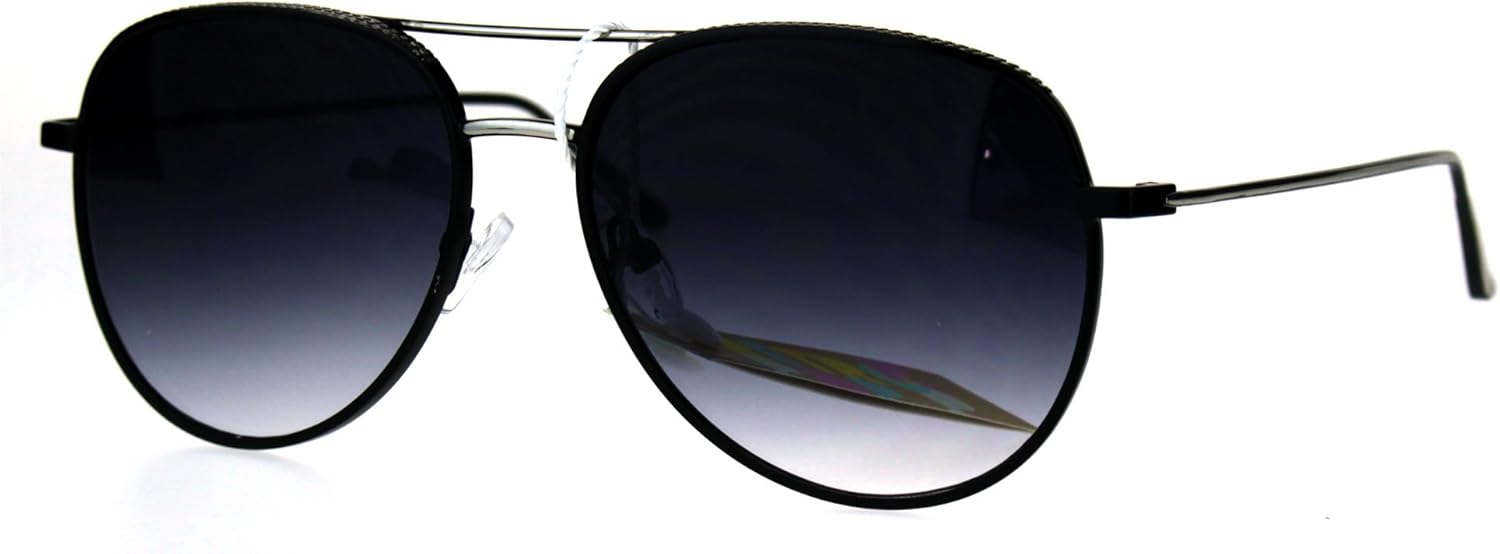 

Круглые солнцезащитные очки-авиаторы для женщин, качественная металлическая оправа, модные солнцезащитные очки с защитой от УФ-излучения 400 PASTL, Black Silver (Smoke)