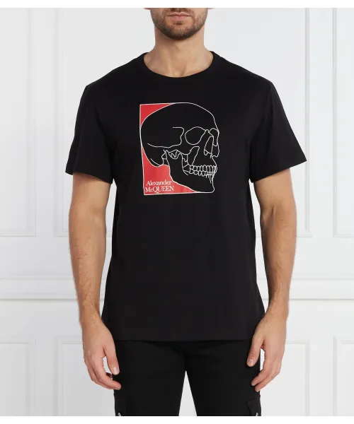 

Футболка Regular fit Alexander Mcqueen, черный