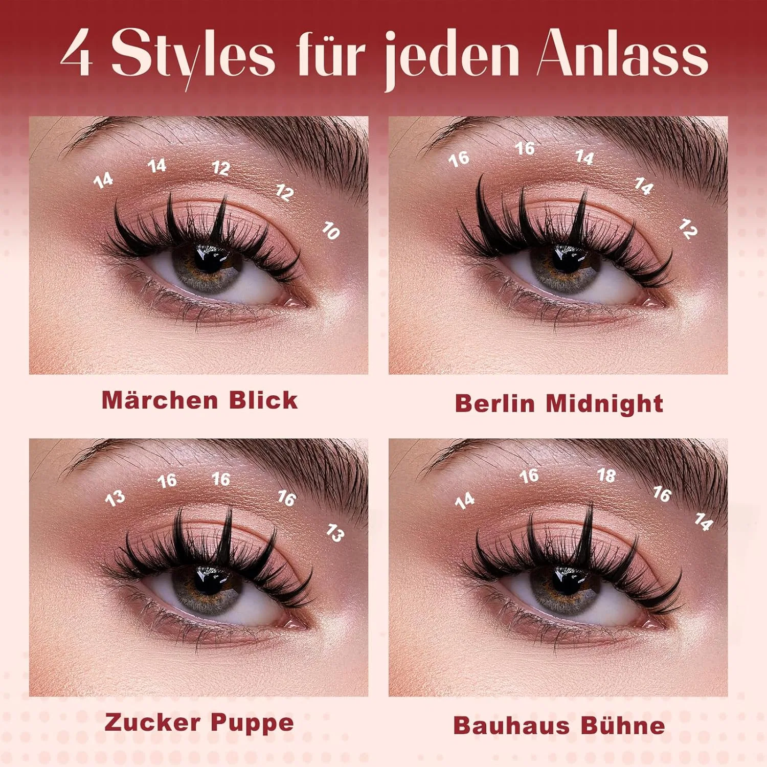 Набор для наращивания ресниц «Eyelash Extensions Set Mixed» от Higu clace Higu Clace, Cluster Lashes D 10-16Mm Xyt — фото 2