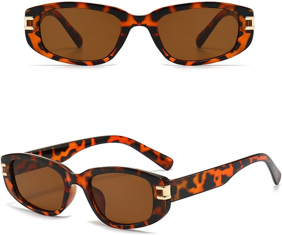 

Женские солнцезащитные очки 2026 года, прямоугольная форма, защита от УФ-излучения UV400, мужские солнцезащитные очки для пляжа и моря, леопардовый принт MTZJH, One Color