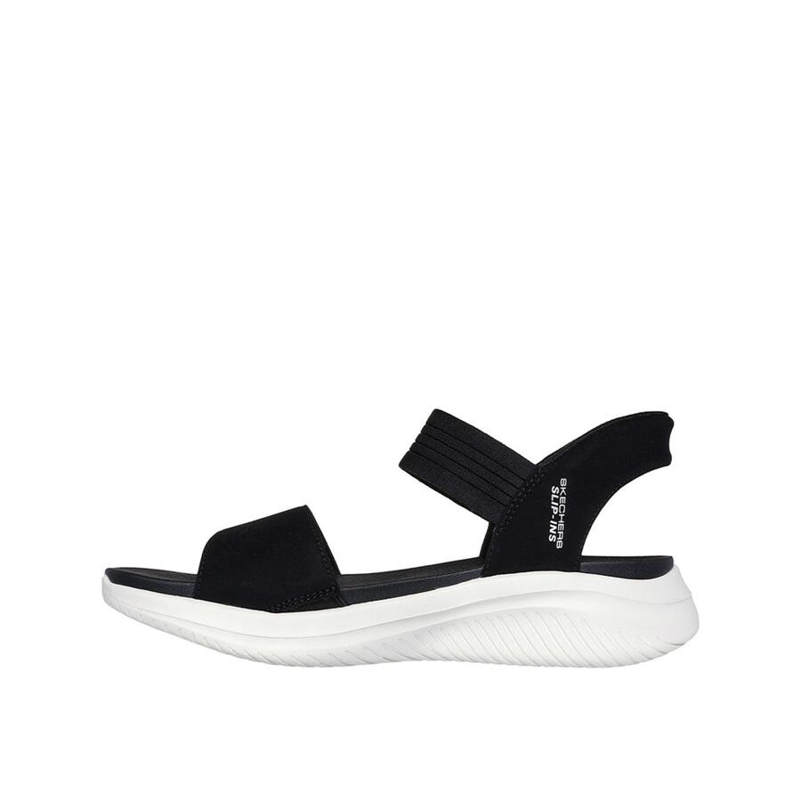 Сандалии женские Skechers Slip-ins Ultra Flex 3.0 Summerville ЧЕРНЫЕ — фото 3