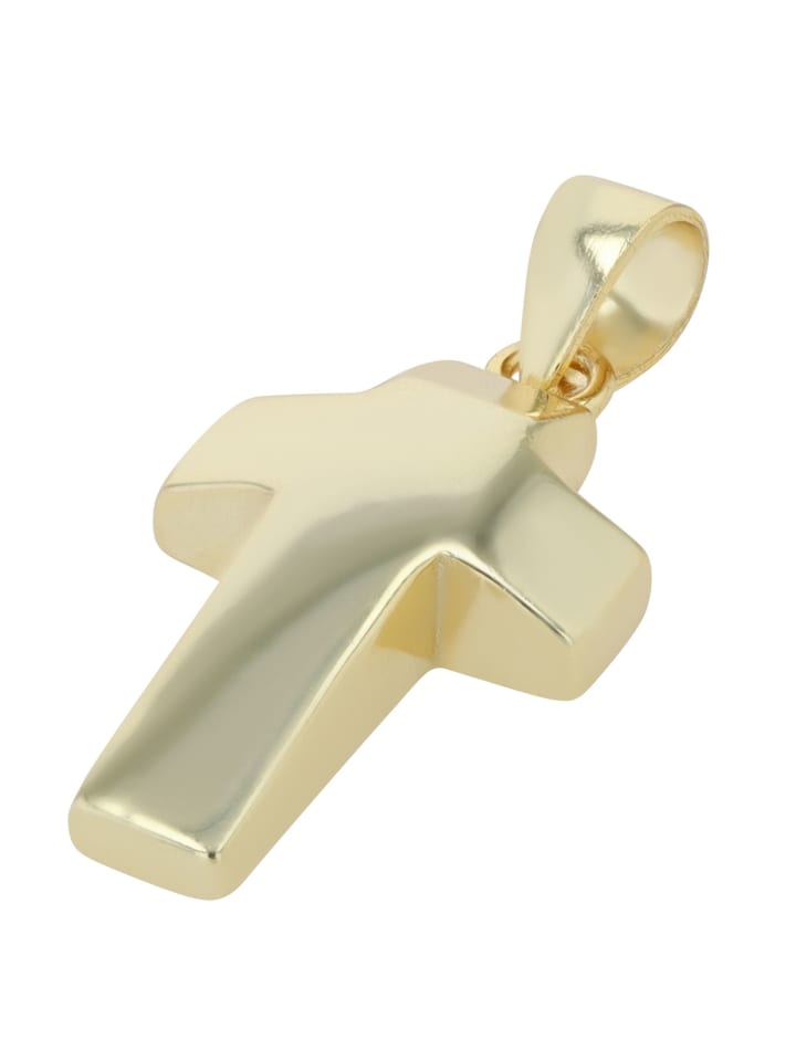 

Adeliás Кулон унисекс - крестик из серебра 925 пробы в золотом исполнении