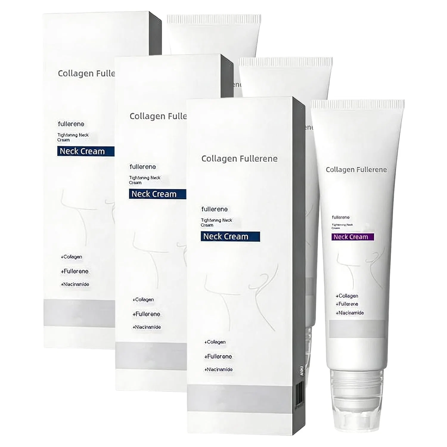 Крем для лица — Для шеи с коллагеном и фуллереном Magic Collagen Fullerene ( .) Generisch, 3 Pieces