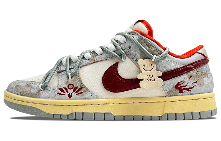 

Кроссовки Nike Dunk Skateboarding Shoes Unisex Low-top Gray/Beige, светло-серый