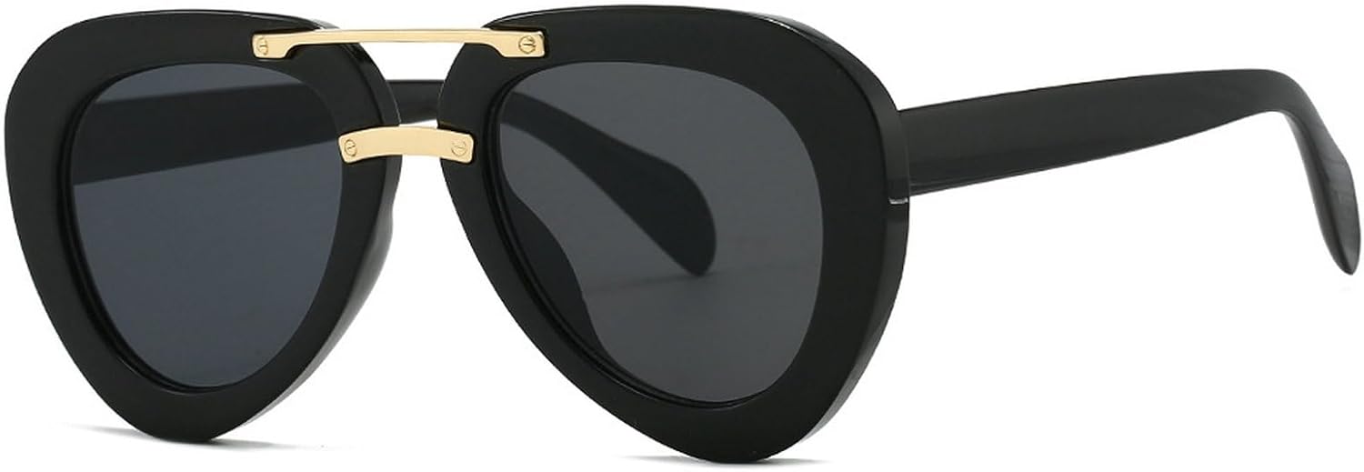 

Модные солнцезащитные очки для женщин и мужчин, в стиле «пилот», ретро, ​​повседневные, черные, унисекс, для путешествий, винтажные, для женщин, с защитой от УФ-излучения UV400 mincl, C1