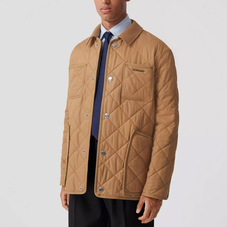 Куртка Burberry мужская стеганая, коричневый — фото 4
