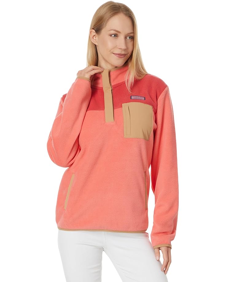 

Флис Vineyard Vines Fleece 1/4 Zip, цвет Just Peachy