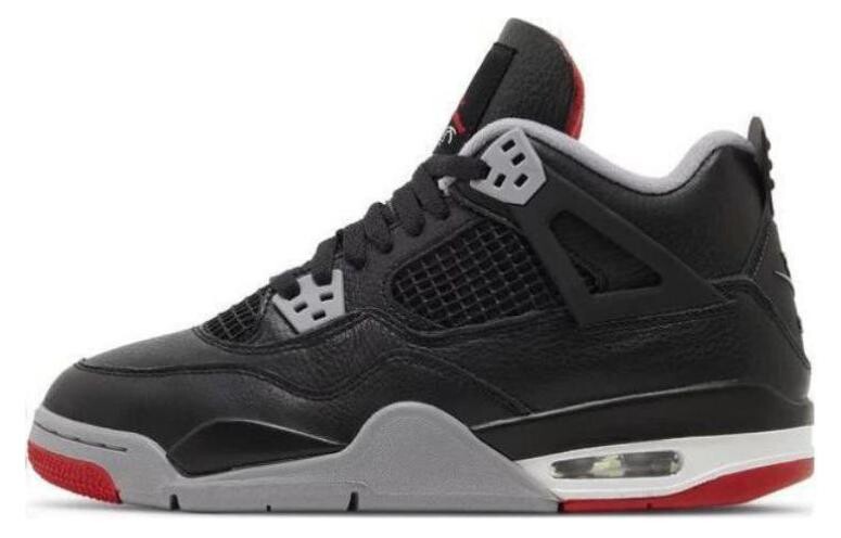 Jordan Air Jordan 4 Винтажные баскетбольные кроссовки женские, Black/Red