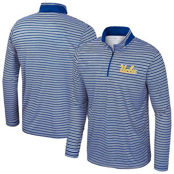 

Мужская синяя полосатая толстовка ucla bruins quarter-zip Colosseum, Синий, Мужская синяя полосатая толстовка ucla bruins quarter-zip Colosseum