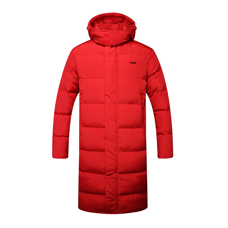 

Пуховик Unisex с капюшоном, утолщенный, стеганый Jeep, red