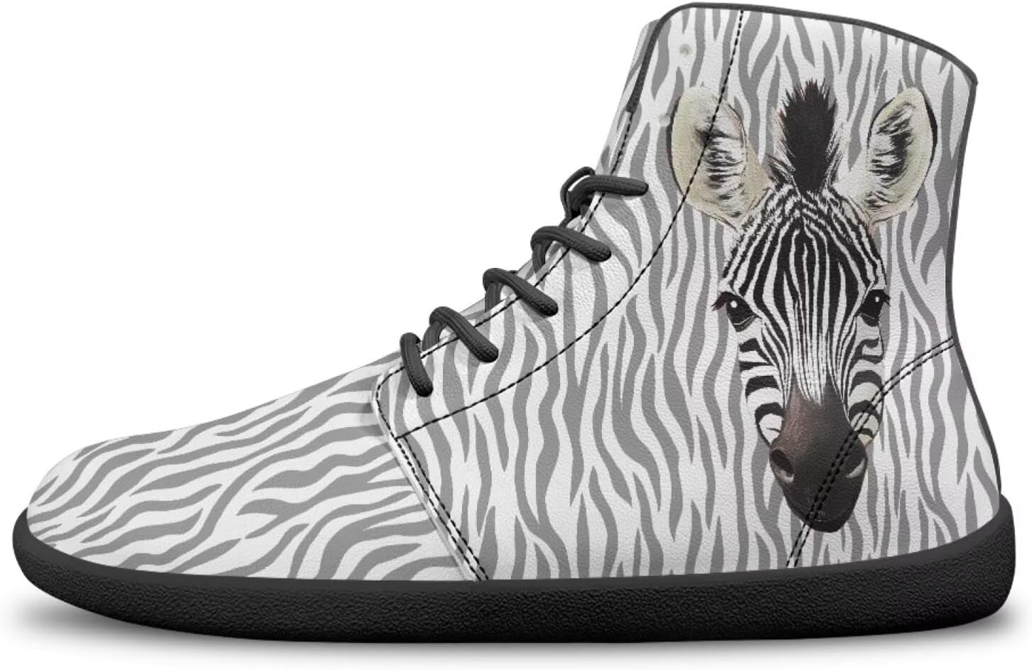 

Кроссовки BYCHECAR для женщин, обувь для бега, мужская минималистичная походная обувь, спортивная активная, Zebra Print