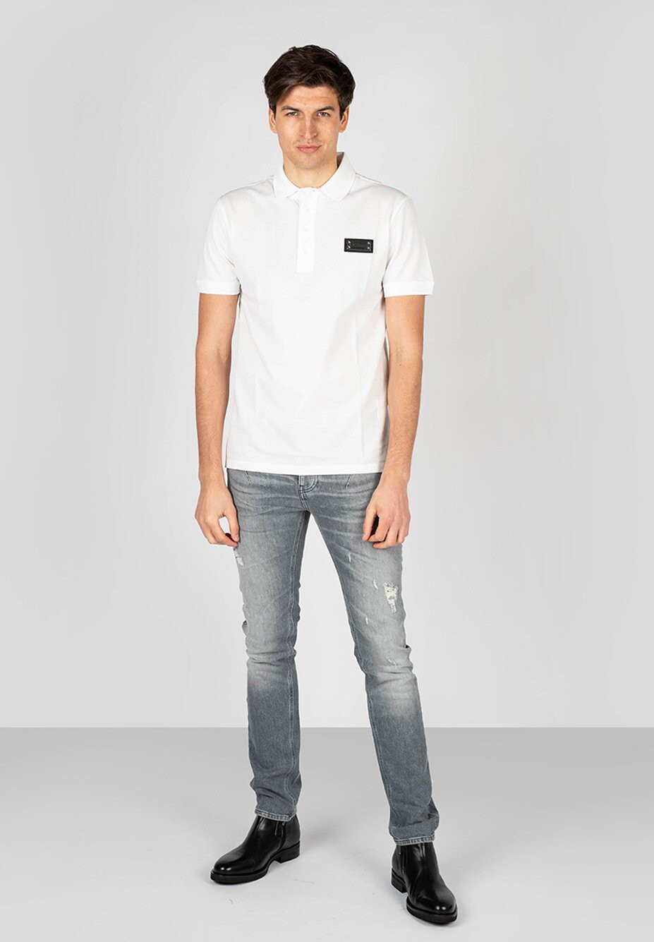 

Рубашка поло SLIM FIT LES HOMMES, белый