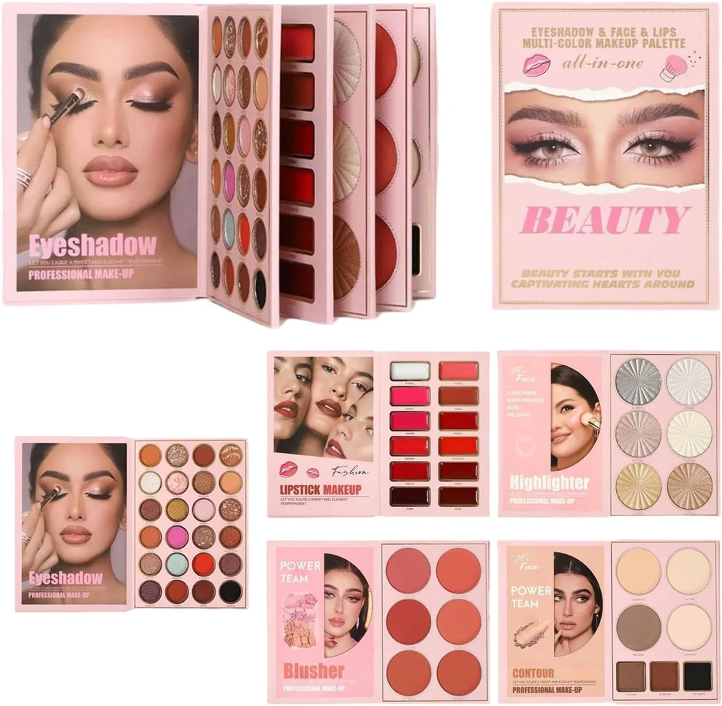 Палетка теней 55 цветов, No Brand, 1 шт.