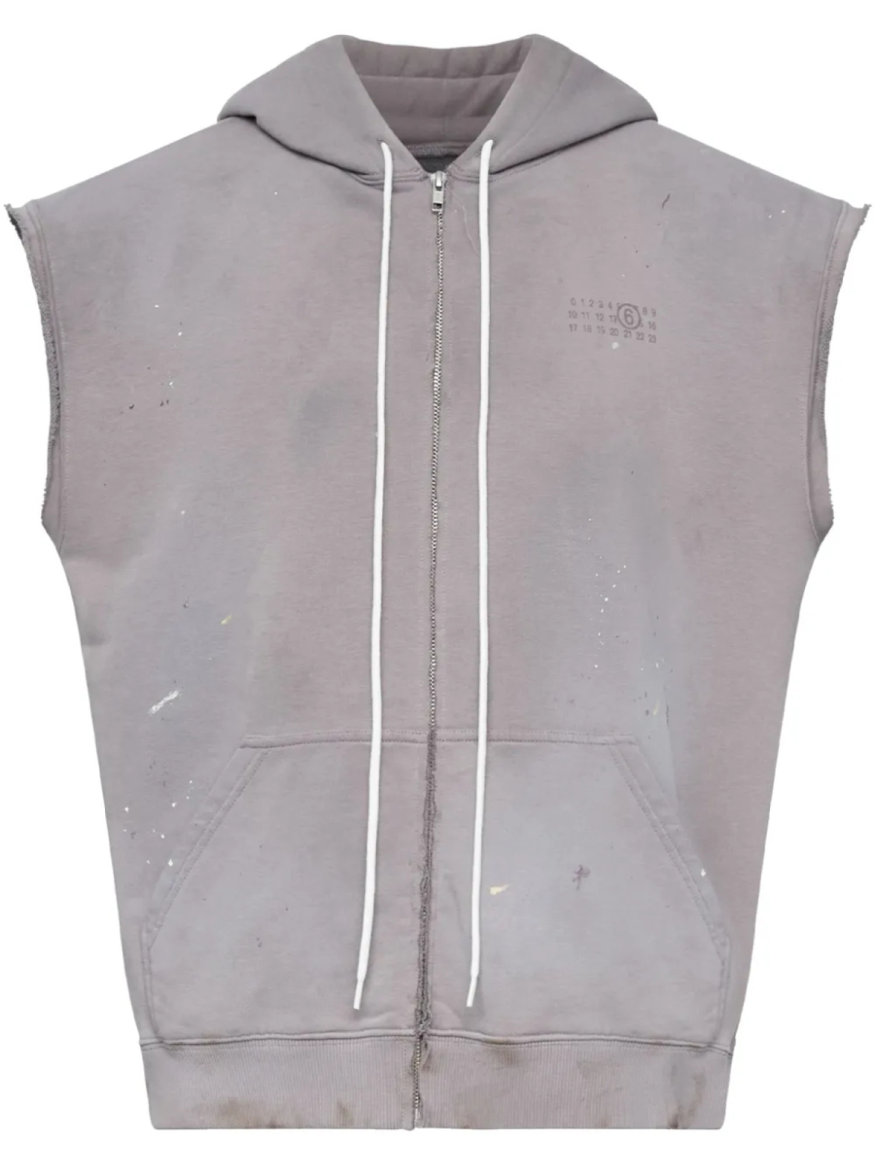 

Худи с логотипом MM6 Maison Margiela, серый
