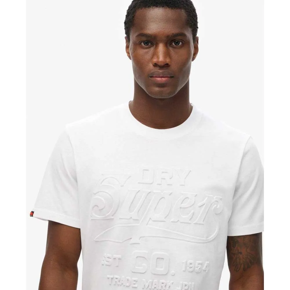 Футболка с коротким рукавом Superdry Workwear Embossed Relaxed, белый — фото 3