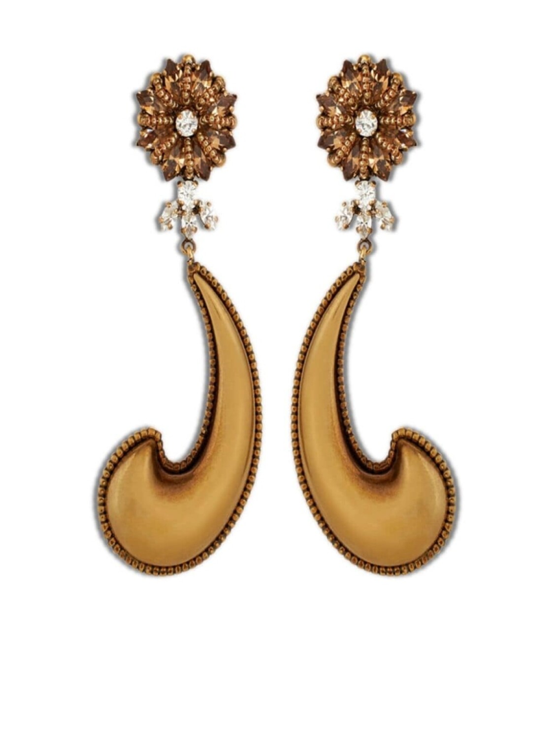 

Серьги с кристаллами ETRO, золотой