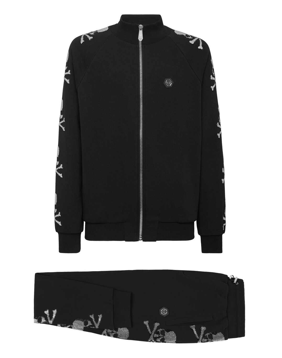 

Спортивный костюм для бега: топ/брюки Skull&Bones Philipp Plein, черный