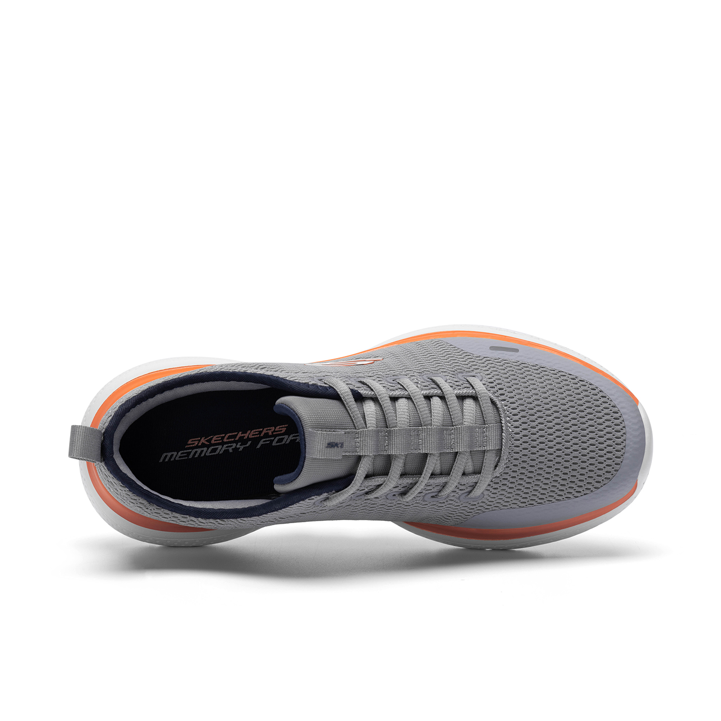Слипоны мужские серые Low Top Skechers, серый/мультиколор — фото 4