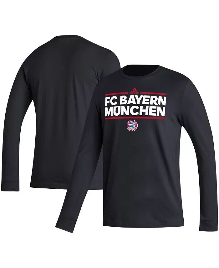

Мужская черная футболка с длинным рукавом Bayern Munich Dassler adidas