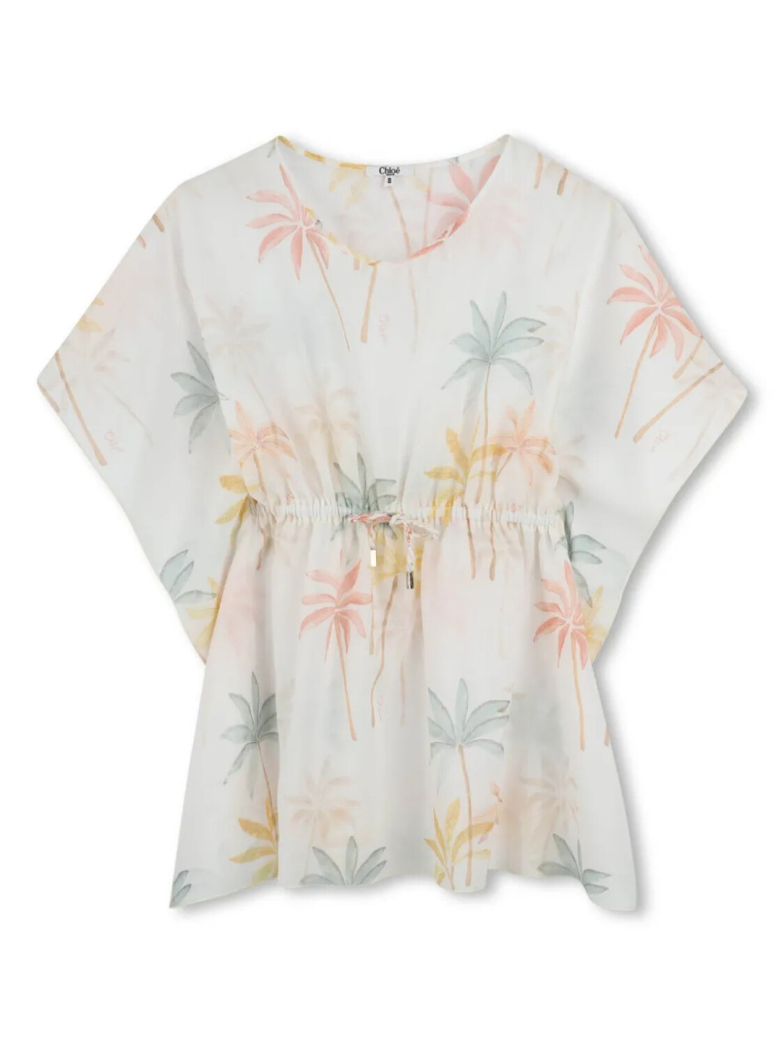 

Chloé Kids платье с принтом Palm Grove, белый