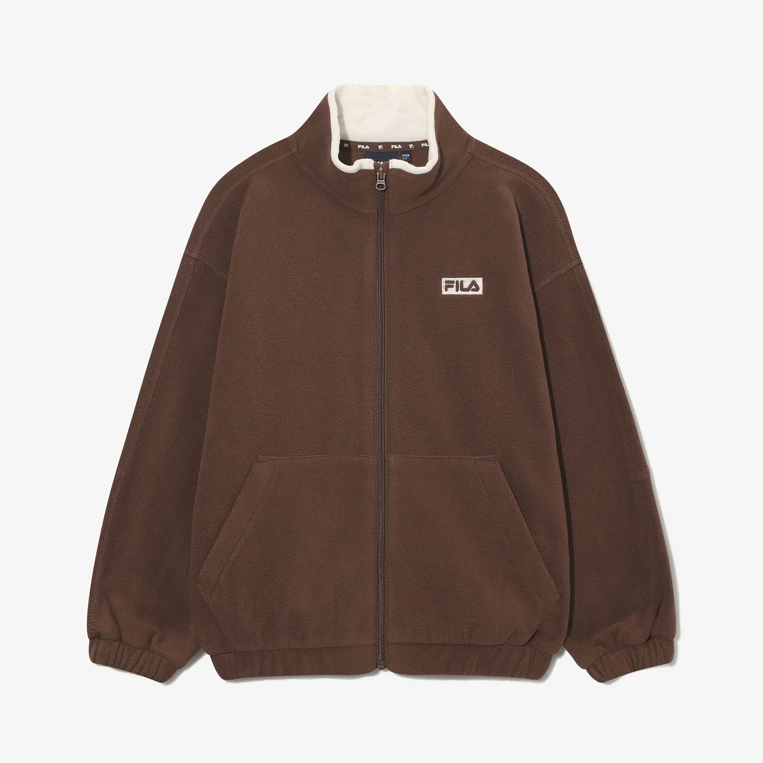 Детская флисовая куртка Basic коричневая от Fila Kids