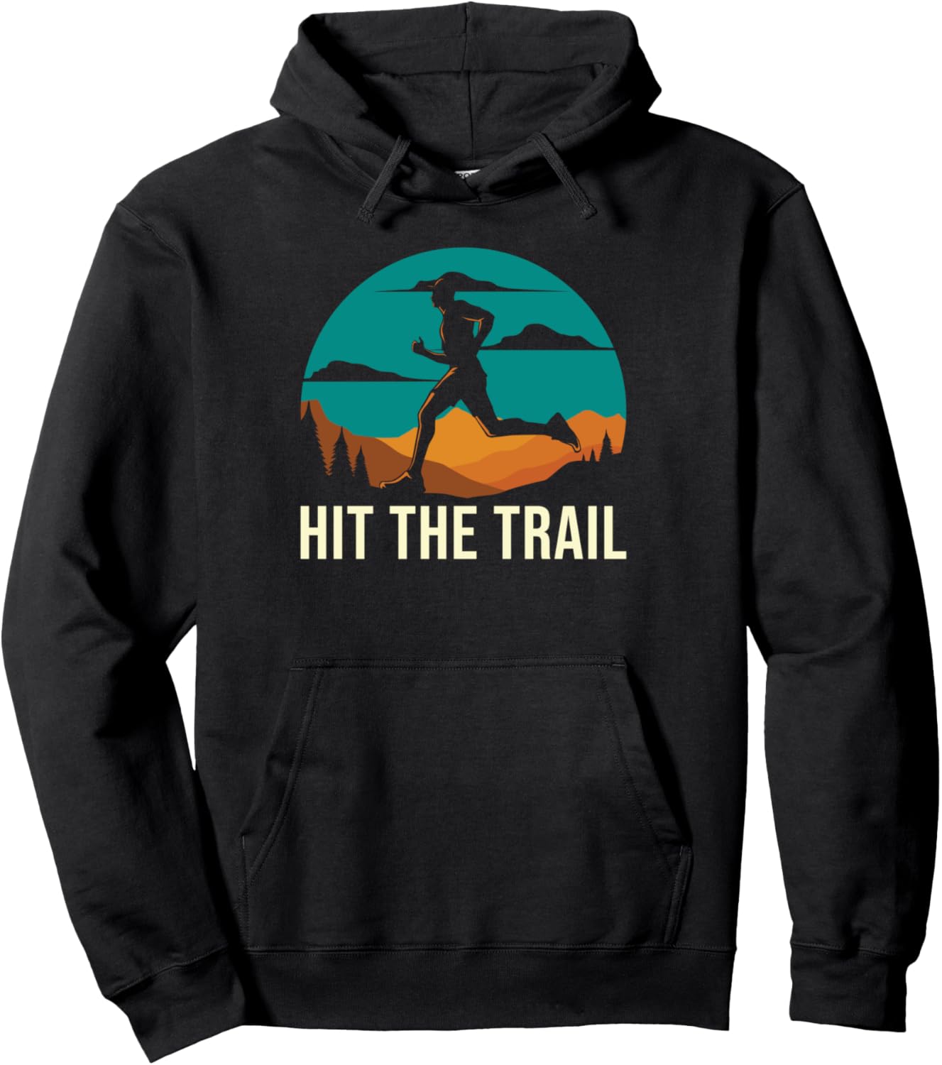 

Худи для занятий спортом на открытом воздухе и трейлраннинга Trail Runner Gifts & Accessories, черный