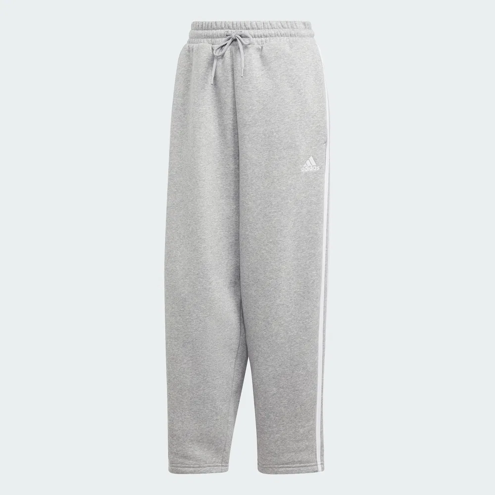 Женские флисовые брюки Essential 3S Open Hem серые от Adidas — фото 4