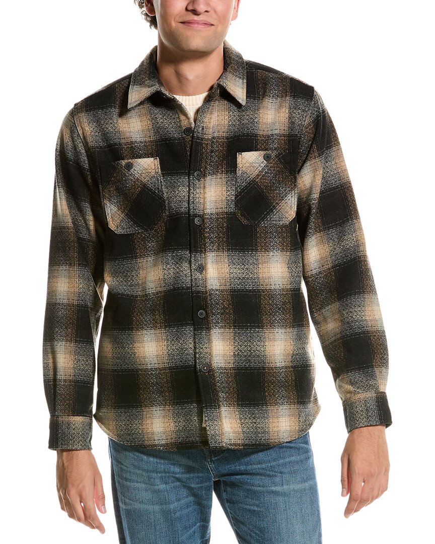 

ВЕТРОЗАЩИТНАЯ ВИНТАЖНАЯ куртка-рубашка Lumberjack с начесом WEATHERPROOF VINTAGE, черный