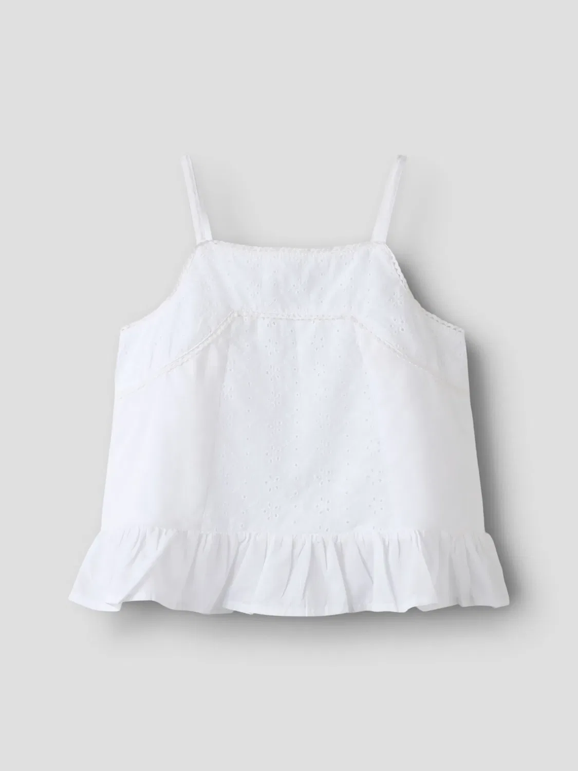 Топ с кружевом, Name it, bright white — фото 3