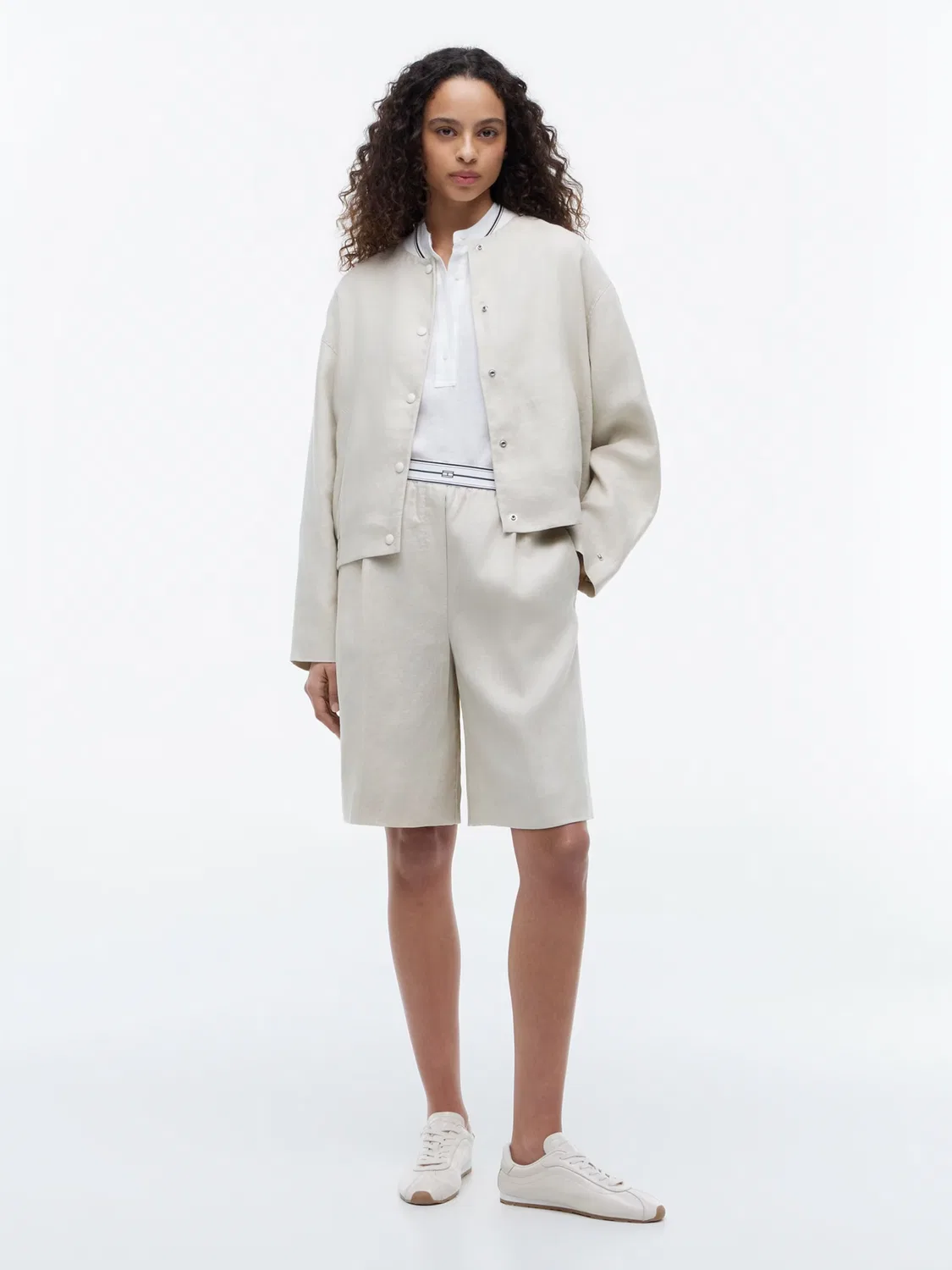 Куртка межсезонья Tommy Hilfiger, Ecru — фото 4